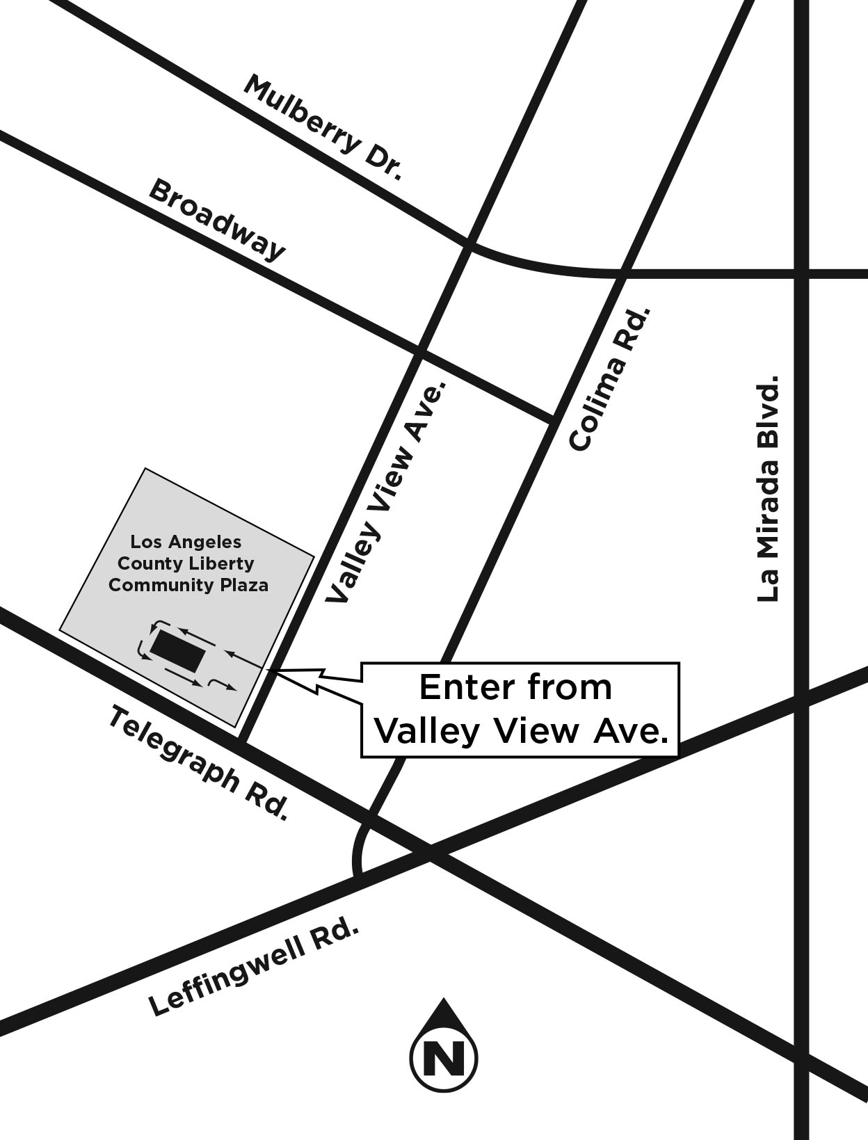 Unincorporated South Whittier Map