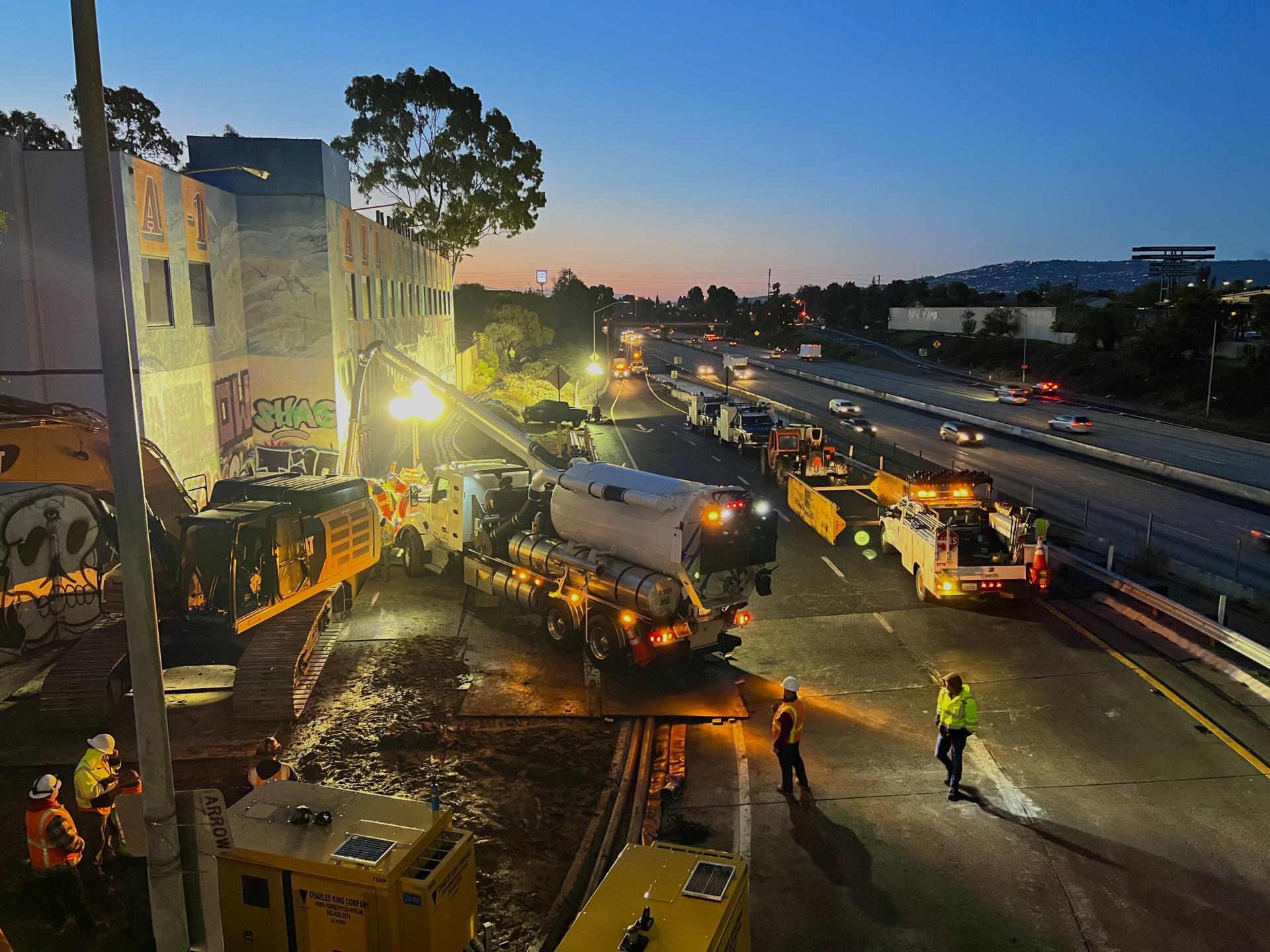 Carson 110 Sewage Spill - Sunrise