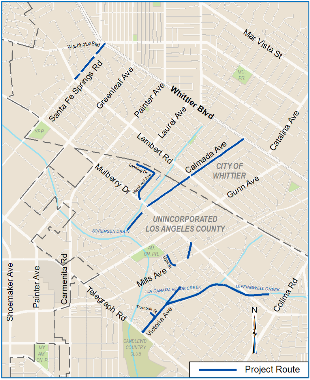 D18 Sewer Repair Map