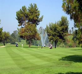 sprinkler on golf course