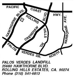 Palos Verdes Landfill map