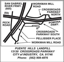 Puente Hills Landfill map