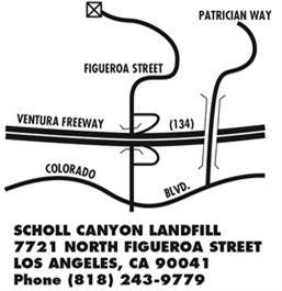 Scholl Canyon Landfill Map