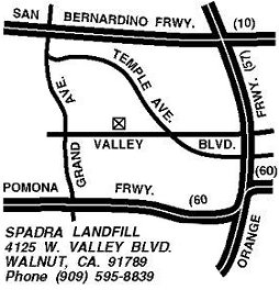 Spadra Landfill map