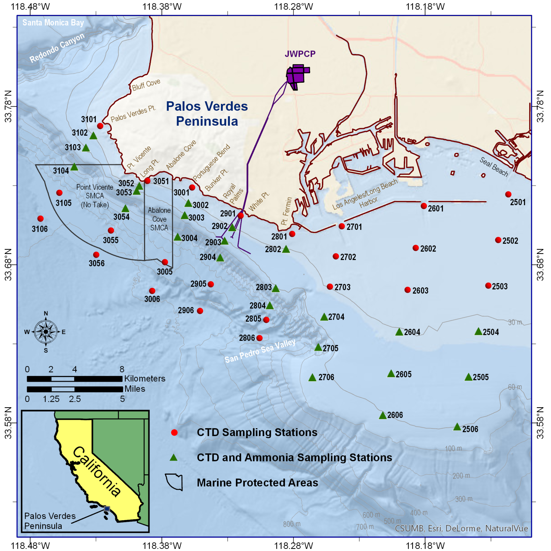 Map of Offshore CTD Sampling Sites