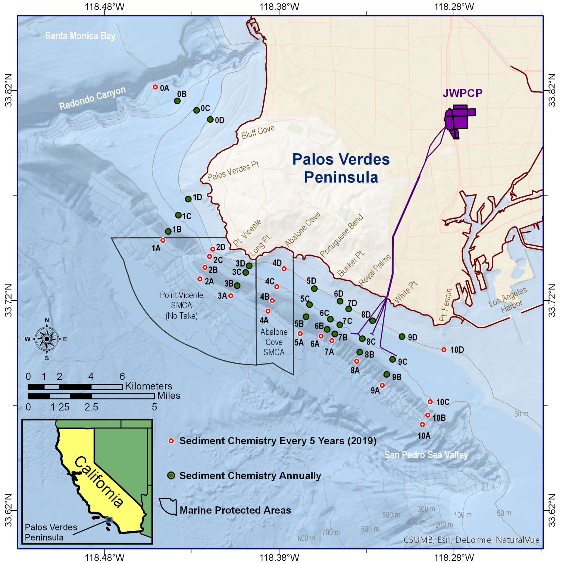 Benthic Sediment Monitoring Stations