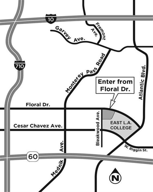 East Los Angeles College map