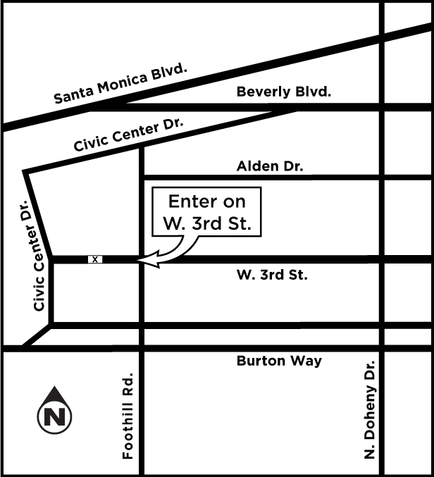 Beverly Hills City Streets map