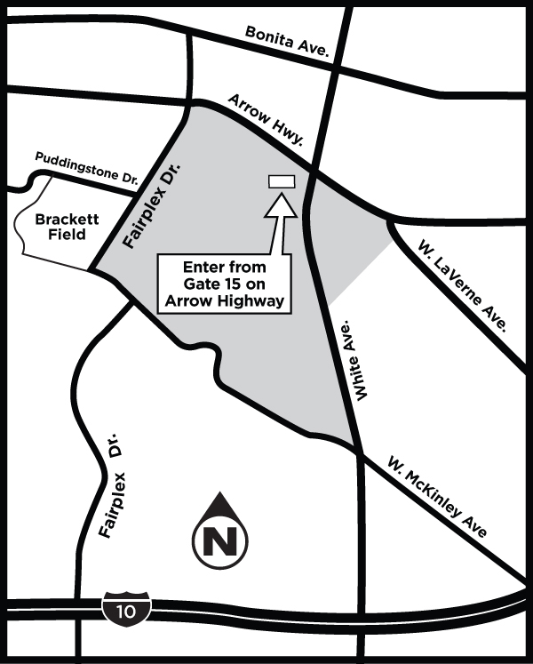 Los Angeles County Fairplex map