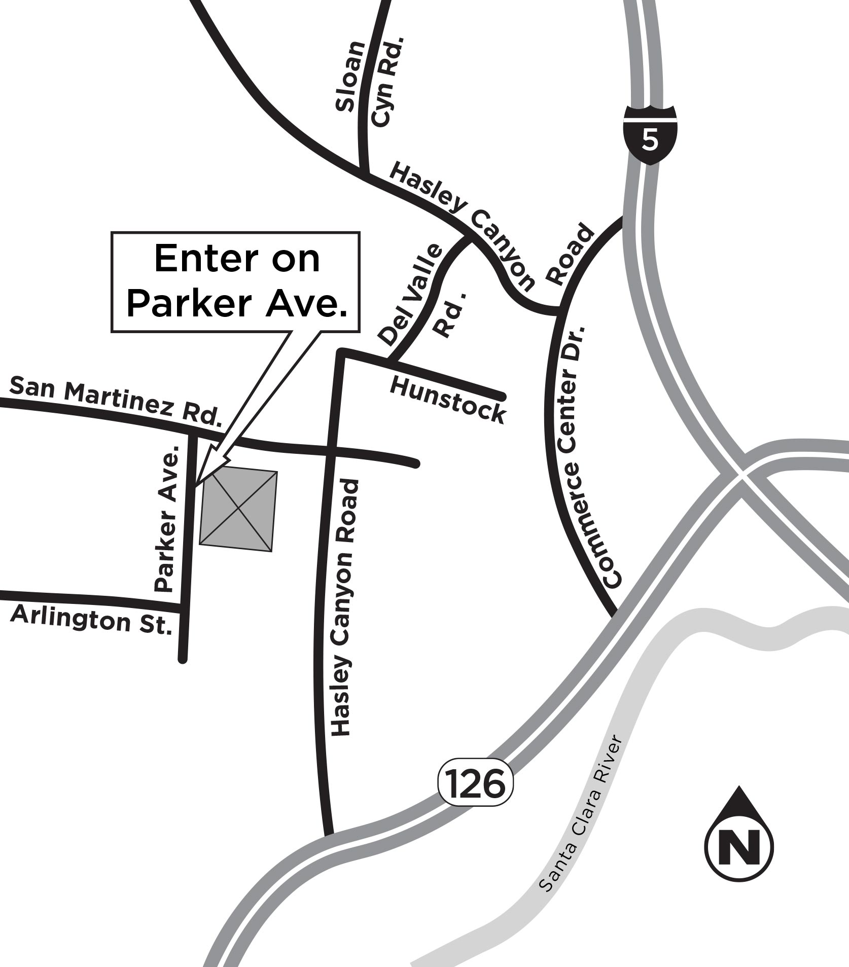 Val Verde Park map