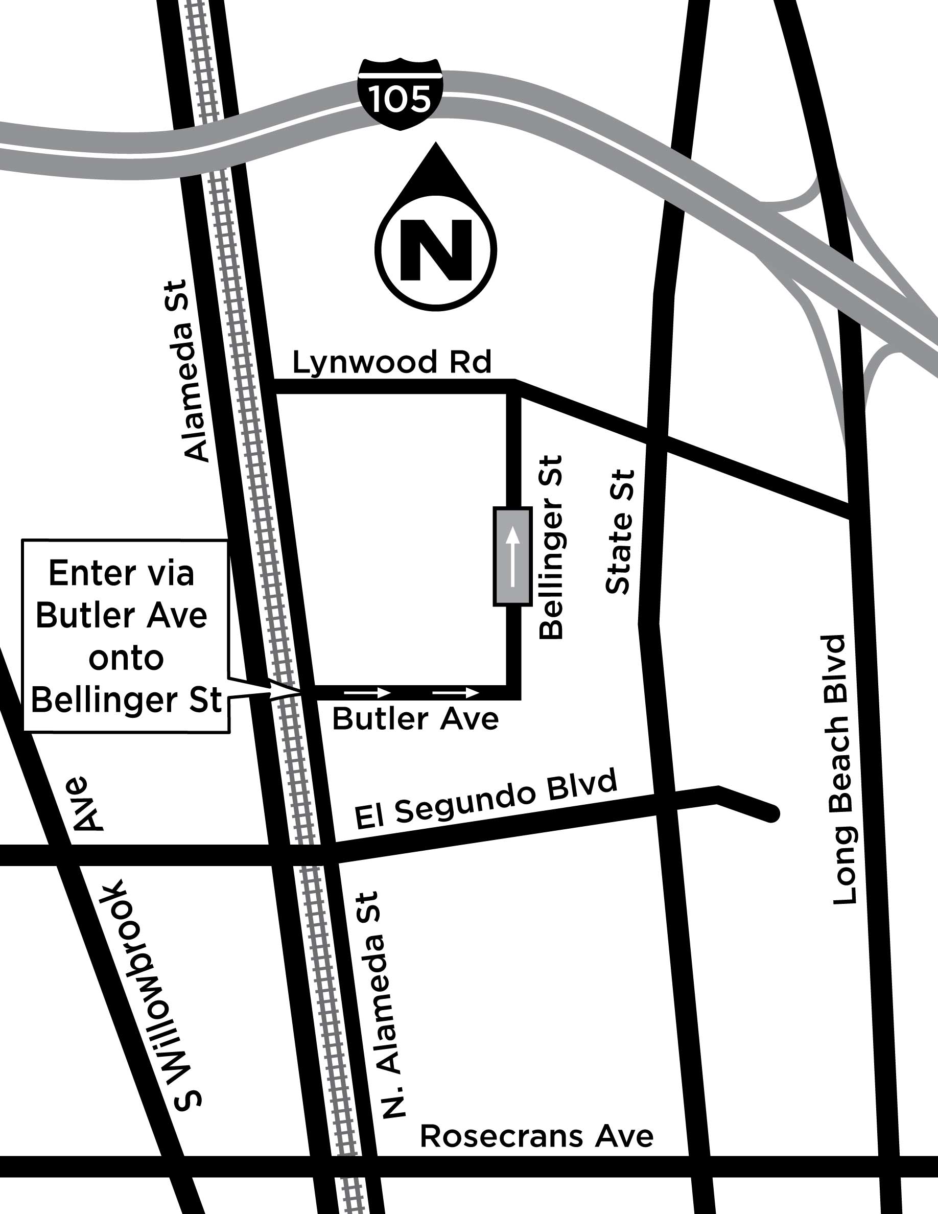 Lynwood City Streets map