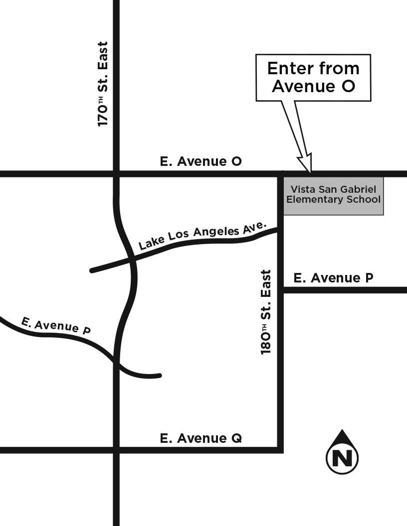 Vista San Gabriel Elementary School map